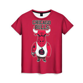 Женская футболка 3D с принтом Chicago bulls , 100% полиэфир ( синтетическое хлопкоподобное полотно) | прямой крой, круглый вырез горловины, длина до линии бедер | basketball | chicago | chicago bulls | nba | баскет | баскетбол | баскетбольный | булс | нба | спорт | чикаго | чикаго булс