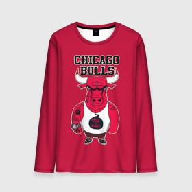 Мужской лонгслив 3D с принтом Chicago bulls , 100% полиэстер | длинные рукава, круглый вырез горловины, полуприлегающий силуэт | basketball | chicago | chicago bulls | nba | баскет | баскетбол | баскетбольный | булс | нба | спорт | чикаго | чикаго булс