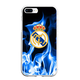 Чехол для iPhone 7Plus/8 Plus матовый с принтом Real Madrid , Силикон | Область печати: задняя сторона чехла, без боковых панелей | madrid | real | мадрид | реал | футбол