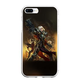 Чехол для iPhone 7Plus/8 Plus матовый с принтом Adepta Sororitas , Силикон | Область печати: задняя сторона чехла, без боковых панелей | Тематика изображения на принте: 40000 | 40k | adepta sororitas | warhammer | вархаммер | ваха | сестры битвы