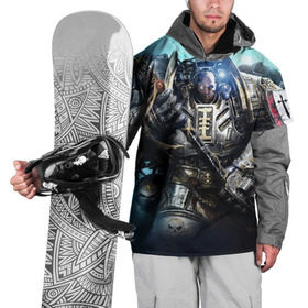 Накидка на куртку 3D с принтом Серый рыцарь , 100% полиэстер |  | Тематика изображения на принте: 40000 | 40k | grey knight | warhammer | вархаммер | ваха | серый рыцарь