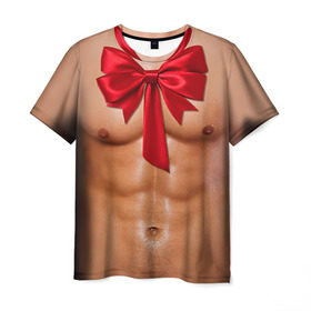 Мужская футболка 3D с принтом Твой подарок , 100% полиэфир | прямой крой, круглый вырез горловины, длина до линии бедер | body | man body
подарок | бант | голое тело | идеальное | мужское тело | подарок жене | подарок мужу | пресс | спорт | тело | торс