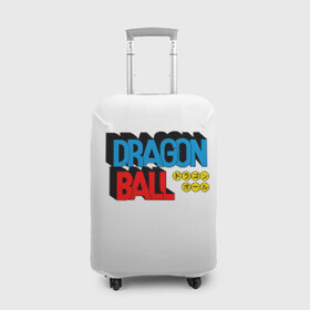 Чехол для чемодана 3D с принтом Dragon Ball Logo , 86% полиэфир, 14% спандекс | двустороннее нанесение принта, прорези для ручек и колес | болл | драгон | лого | логотип