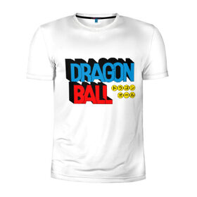 Мужская футболка 3D спортивная с принтом Dragon Ball Logo , 100% полиэстер с улучшенными характеристиками | приталенный силуэт, круглая горловина, широкие плечи, сужается к линии бедра | болл | драгон | лого | логотип