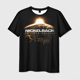 Мужская футболка 3D с принтом Nickelback , 100% полиэфир | прямой крой, круглый вырез горловины, длина до линии бедер | nickelback | группа | никельбэк | рок