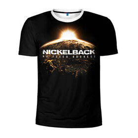 Мужская футболка 3D спортивная с принтом Nickelback , 100% полиэстер с улучшенными характеристиками | приталенный силуэт, круглая горловина, широкие плечи, сужается к линии бедра | nickelback | группа | никельбэк | рок