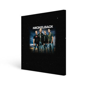 Холст квадратный с принтом Nickelback , 100% ПВХ |  | nickelback | группа | никельбэк | рок
