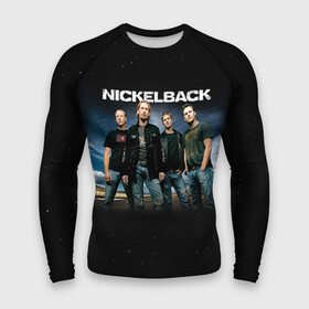 Мужской рашгард 3D с принтом Nickelback ,  |  | nickelback | группа | никельбэк | рок