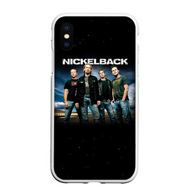 Чехол для iPhone XS Max матовый с принтом Nickelback , Силикон | Область печати: задняя сторона чехла, без боковых панелей | nickelback | группа | никельбэк | рок