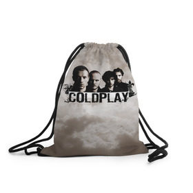 Рюкзак-мешок 3D с принтом Coldplay , 100% полиэстер | плотность ткани — 200 г/м2, размер — 35 х 45 см; лямки — толстые шнурки, застежка на шнуровке, без карманов и подкладки | coldplay | rock | колдплэй | рок