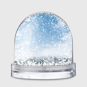 Водяной шар с принтом Снежный город , Пластик | Изображение внутри шара печатается на глянцевой фотобумаге с двух сторон | город | зима | природа | снег | снегопад
