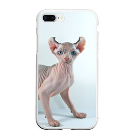 Чехол для iPhone 7Plus/8 Plus матовый с принтом Сфинкс , Силикон | Область печати: задняя сторона чехла, без боковых панелей | домашняя | животное | кот | котэ | кошка | сфинкс