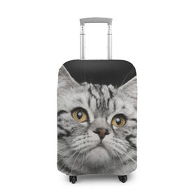 Чехол для чемодана 3D с принтом Кот , 86% полиэфир, 14% спандекс | двустороннее нанесение принта, прорези для ручек и колес | домашняя | животное | кот | котэ | кошка