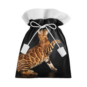 Подарочный 3D мешок с принтом Бенгальская кошка , 100% полиэстер | Размер: 29*39 см | Тематика изображения на принте: бенгальская | домашняя | животное | кот | котэ | кошка