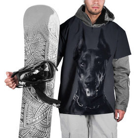 Накидка на куртку 3D с принтом Доберман , 100% полиэстер |  | доберман | животное | порода | собака