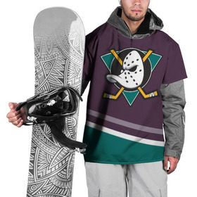 Накидка на куртку 3D с принтом Anaheim Ducks Selanne , 100% полиэстер |  | Тематика изображения на принте: anaheim ducks | hockey | nhl | нхл | спорт | хоккей