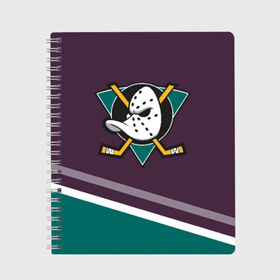 Тетрадь с принтом Anaheim Ducks Selanne , 100% бумага | 48 листов, плотность листов — 60 г/м2, плотность картонной обложки — 250 г/м2. Листы скреплены сбоку удобной пружинной спиралью. Уголки страниц и обложки скругленные. Цвет линий — светло-серый
 | anaheim ducks | hockey | nhl | нхл | спорт | хоккей