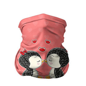 Бандана-труба 3D с принтом Влюбленные пингвины , 100% полиэстер, ткань с особыми свойствами — Activecool | плотность 150‒180 г/м2; хорошо тянется, но сохраняет форму | 14 февраля | love | love you | валентин | влюбленные | день святого валентина | лав | любовь | пингвины | подарок девушке | подарок парню