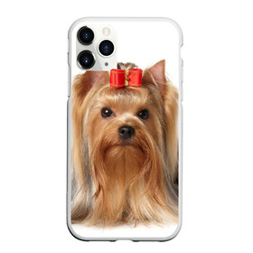 Чехол для iPhone 11 Pro матовый с принтом Йоркширский терьер , Силикон |  | Тематика изображения на принте: животное | йоркширский терьер | порода | собака