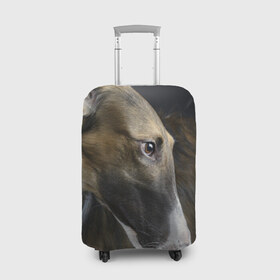 Чехол для чемодана 3D с принтом Русская борзая , 86% полиэфир, 14% спандекс | двустороннее нанесение принта, прорези для ручек и колес | животное | порода | русская борзая | собака