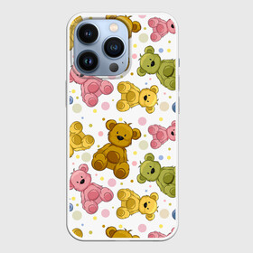 Чехол для iPhone 13 Pro с принтом Медвежата ,  |  | 14 февраля | bears | teddy | валентин | день святого валентина | игрушки | медведи | милый | мимими | мишка | мишки | подарки | подарок | подарок девушке | подарок парню | тедди