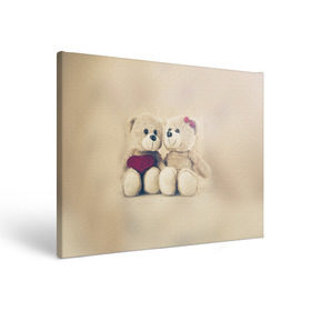 Холст прямоугольный с принтом Love teddy bears , 100% ПВХ |  | Тематика изображения на принте: 14 февраля | bears | teddy | валентин | день святого валентина | игрушки | медведи | милый | мимими | мишка | мишки | подарки | подарок | подарок девушке | подарок парню | тедди