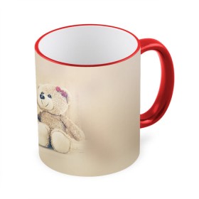 Кружка 3D с принтом Love teddy bears , керамика | ёмкость 330 мл | Тематика изображения на принте: 14 февраля | bears | teddy | валентин | день святого валентина | игрушки | медведи | милый | мимими | мишка | мишки | подарки | подарок | подарок девушке | подарок парню | тедди