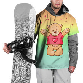 Накидка на куртку 3D с принтом Funny Bear , 100% полиэстер |  | 14 февраля | bears | teddy | валентин | день святого валентина | игрушки | медведи | милый | мимими | мишка | мишки | подарки | подарок | подарок девушке | подарок парню | тедди