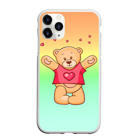 Чехол для iPhone 11 Pro матовый с принтом Funny Bear , Силикон |  | Тематика изображения на принте: 14 февраля | bears | teddy | валентин | день святого валентина | игрушки | медведи | милый | мимими | мишка | мишки | подарки | подарок | подарок девушке | подарок парню | тедди