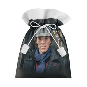 Подарочный 3D мешок с принтом Бенедикт Камбербэтч 4 , 100% полиэстер | Размер: 29*39 см | камбэрбетч | сериал шерлок холмс | холмс | шерлок | шерлок холмс