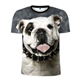 Мужская футболка 3D спортивная с принтом Английский бульдог , 100% полиэстер с улучшенными характеристиками | приталенный силуэт, круглая горловина, широкие плечи, сужается к линии бедра | животное | порода | собака | французский бульдог
