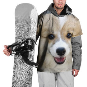 Накидка на куртку 3D с принтом Пемброк-вельш-корги, собака, п , 100% полиэстер |  | Тематика изображения на принте: животное | пемброк вельш корги | порода | собака