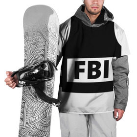 Накидка на куртку 3D с принтом Бронежилет ФБР (FBI) , 100% полиэстер |  | fbi | бронежилет фбр (fbi)фбр | спецслужбы | федеральное бюро расследований
