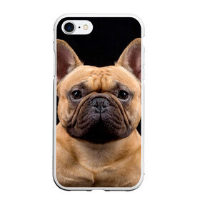 Чехол для iPhone 7/8 матовый с принтом Французский бульдог , Силикон | Область печати: задняя сторона чехла, без боковых панелей | животное | порода | собака | французский бульдог