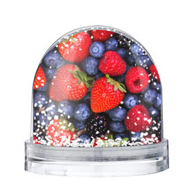 Снежный шар с принтом Berries , Пластик | Изображение внутри шара печатается на глянцевой фотобумаге с двух сторон | strawberry | vegan | vegetarian | веган | вегетарианство | земляника | йога | клубника | фитнес | черника | ягода