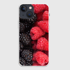 Чехол для iPhone 13 mini с принтом Ягодная ,  |  | strawberry | vegan | vegetarian | будизм | веган | вегетарианство | земляника | йога | клубника | клюква | фитнес | черника | ягода