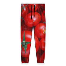 Женские брюки 3D с принтом Томатная , полиэстер 100% | прямой крой, два кармана без застежек по бокам, с мягкой трикотажной резинкой на поясе и по низу штанин. В поясе для дополнительного комфорта — широкие завязки | tomato | vegan | vegetarian | будизм | веган | вегетарианство | йога | помидор | сыроедение | томат | фитнес | ягода