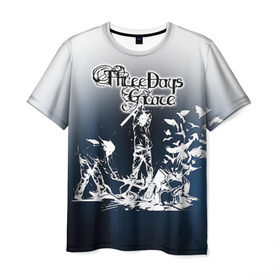 Мужская футболка 3D с принтом Three Days Grace 2 , 100% полиэфир | прямой крой, круглый вырез горловины, длина до линии бедер | three days grace
