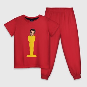 Детская пижама хлопок с принтом Oscar Dicaprio , 100% хлопок |  брюки и футболка прямого кроя, без карманов, на брюках мягкая резинка на поясе и по низу штанин
 | dicaprio | leo | oscar | дикаприо | леонардо | оскар