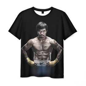 Мужская футболка 3D с принтом Мэнни Пакьяо , 100% полиэфир | прямой крой, круглый вырез горловины, длина до линии бедер | boxing | бокс | боксер | мэнни | мэнни пакьяо | пакьяо | спорт | чемпион мира