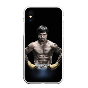 Чехол для iPhone XS Max матовый с принтом Мэнни Пакьяо , Силикон | Область печати: задняя сторона чехла, без боковых панелей | boxing | бокс | боксер | мэнни | мэнни пакьяо | пакьяо | спорт | чемпион мира