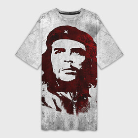 Платье-футболка 3D с принтом Че Гевара 1 ,  |  | Тематика изображения на принте: ernesto che guevara | куба | революционер | революция | ретро | эрнесто че гевара