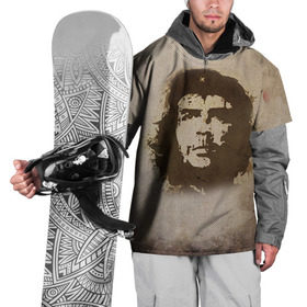 Накидка на куртку 3D с принтом Че Гевара 2 , 100% полиэстер |  | ernesto che guevara | куба | революционер | революция | ретро | эрнесто че гевара