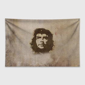 Флаг-баннер с принтом Че Гевара 2 , 100% полиэстер | размер 67 х 109 см, плотность ткани — 95 г/м2; по краям флага есть четыре люверса для крепления | ernesto che guevara | куба | революционер | революция | ретро | эрнесто че гевара