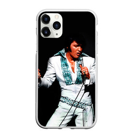 Чехол для iPhone 11 Pro Max матовый с принтом Элвис 3 , Силикон |  | elvis presley | rock n roll | музыка | ретро | рок н ролл | элвис пресли