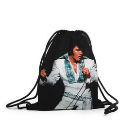 Рюкзак-мешок 3D с принтом Элвис 3 , 100% полиэстер | плотность ткани — 200 г/м2, размер — 35 х 45 см; лямки — толстые шнурки, застежка на шнуровке, без карманов и подкладки | elvis presley | rock n roll | музыка | ретро | рок н ролл | элвис пресли