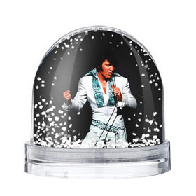 Снежный шар с принтом Элвис 3 , Пластик | Изображение внутри шара печатается на глянцевой фотобумаге с двух сторон | elvis presley | rock n roll | музыка | ретро | рок н ролл | элвис пресли