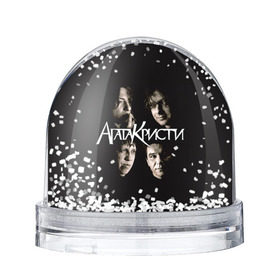 Снежный шар с принтом Агата Кристи 2 , Пластик | Изображение внутри шара печатается на глянцевой фотобумаге с двух сторон | а на тебе как на войне | вадим самойлов | рок | рок группа