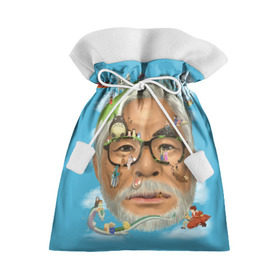 Подарочный 3D мешок с принтом Хаяо Миядзаки , 100% полиэстер | Размер: 29*39 см | Тематика изображения на принте: hayao miyazaki | поньо | тоторо | унесенные