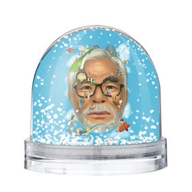 Снежный шар с принтом Хаяо Миядзаки , Пластик | Изображение внутри шара печатается на глянцевой фотобумаге с двух сторон | hayao miyazaki | поньо | тоторо | унесенные